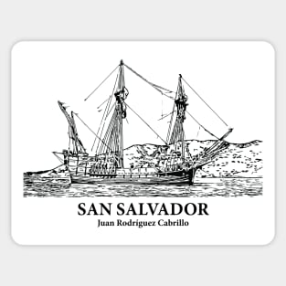 San Salvador - Juan Rodríguez Cabrillo Sticker